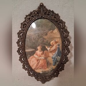 Brass Italian Frame - Oval and very ornate 1/2